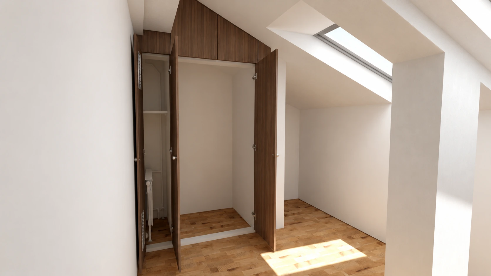 Project visualization · Open wardrobe