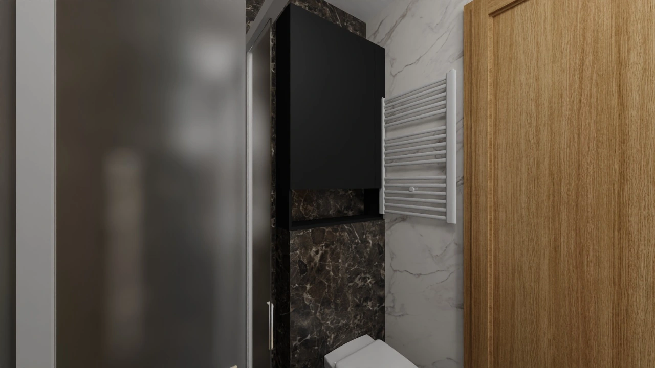 Vizualizacija projekta · Vizualizacija ormarića pored tuš-kabine